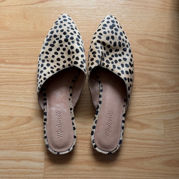 Madewell Shoes - Madewell Cheetah Print Calf Hair Remi Mules size 11